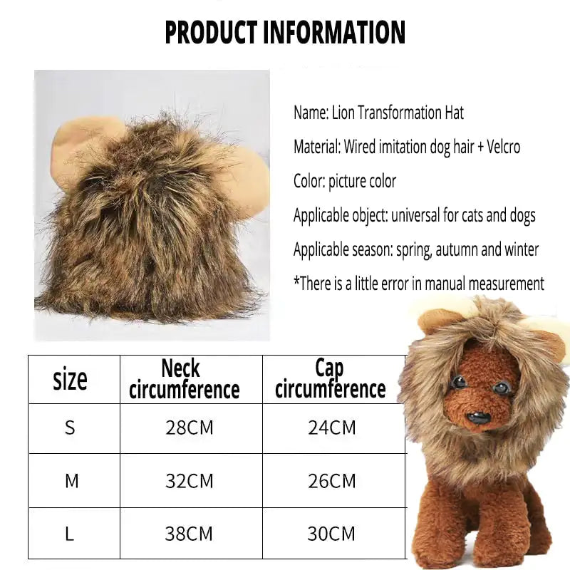 Lion's Mane Cat Wig